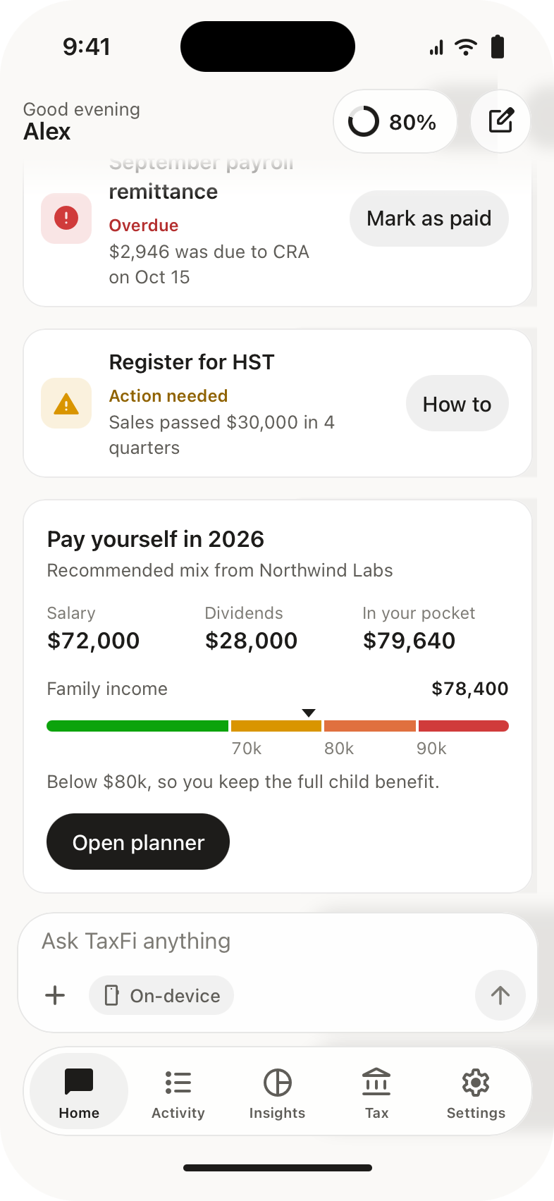 Tax reminders and the pay-yourself plan